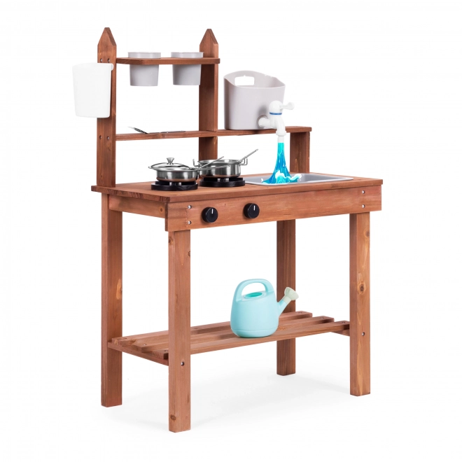 Children's Outdoor Mud Kitchen Made of Fir Wood by Ecotoys