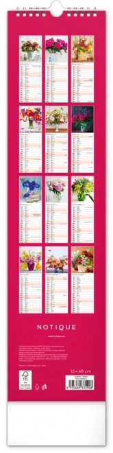 Wall Calendar Flowers 2025