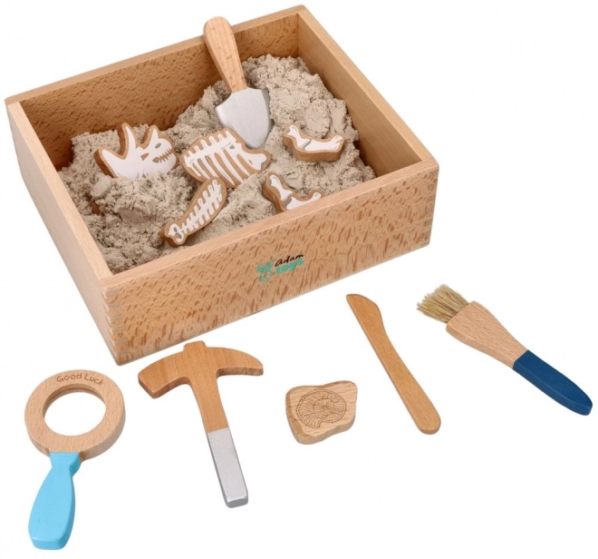 Reusable Archeologist Play Set with Kinetic Sand