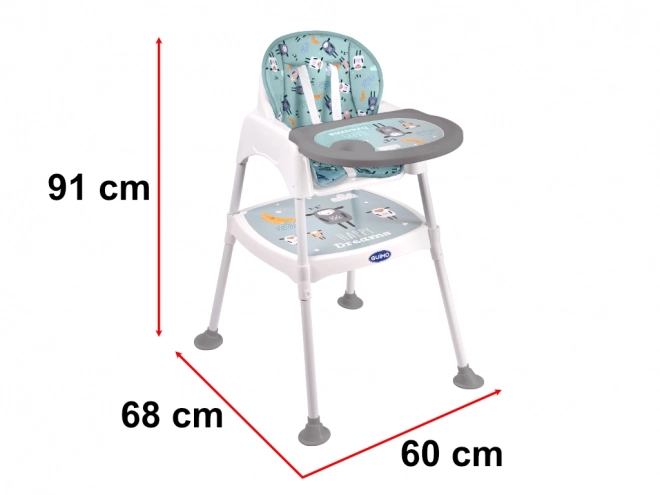 3-in-1 Green High Chair