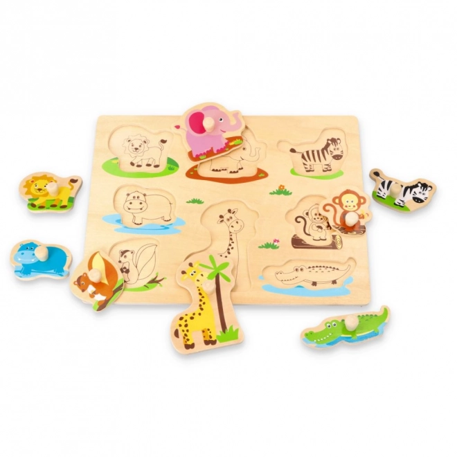 Jungle Friends Puzzle with Handles