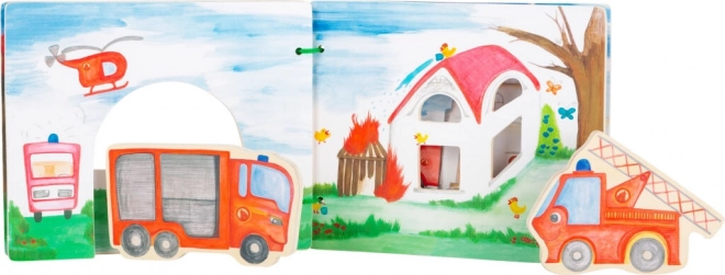 Wooden Firefighter Storybook