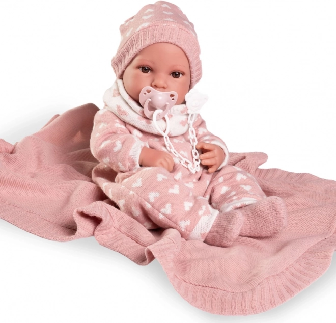 Erika - Poupée Réaliste Bébé avec Corps Entièrement en Vinyle 42 cm