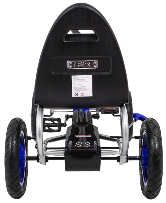 Go-kart Full Ahead AIR with Pedals for Kids 3+ Blue + Adjustable Seat + Inflatable Tires + Hand Brake