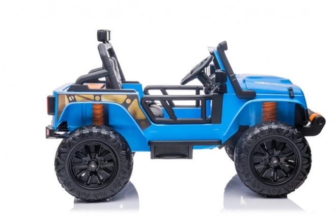 Blue Ride-On Battery Car