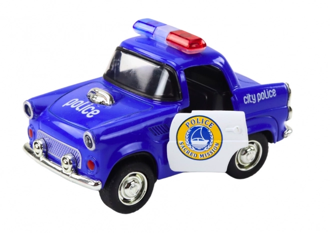 Classic Blue Police Toy Car with Lights and Sounds