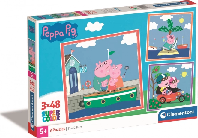 Peppa Pig 3x48 Piece Puzzle Set