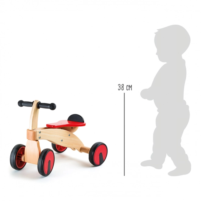 Wooden Red Balance Bike