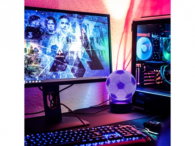 3D-Nachtlicht Fußball mit Fernbedienung