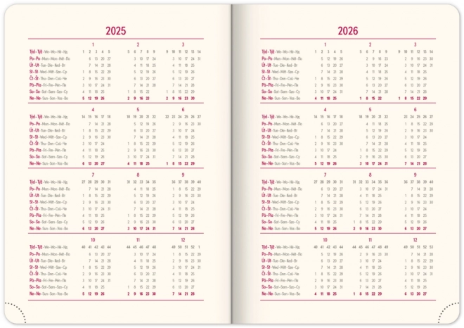 Weekly Planner Vivella Top 2025 Green