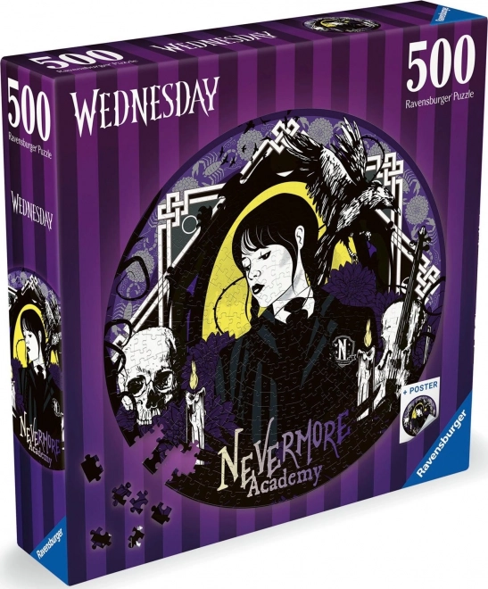 Wednesday Addams Circular Puzzle