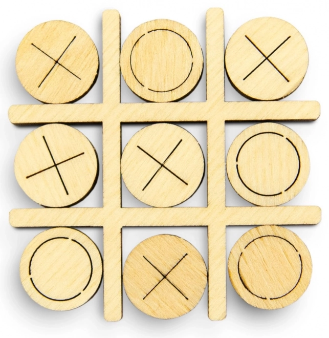 Dřevěné 3D puzzle hra Piškvorky
