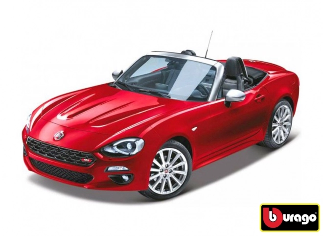 Fiat 124 Spider Red Die-Cast Model 1:24