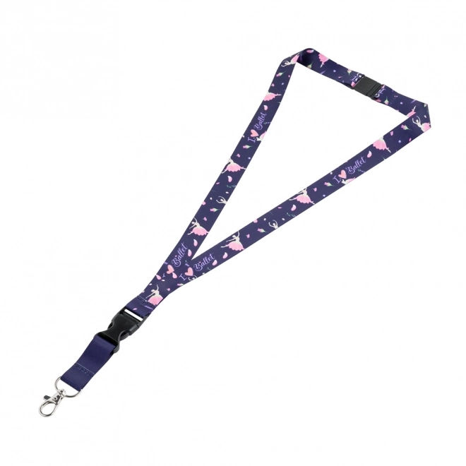 Ballet Dancer Lanyard Keychain