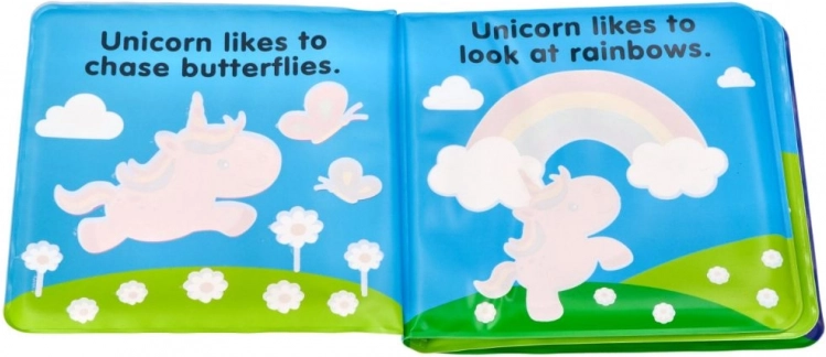 Bright illustrations full of unicorns