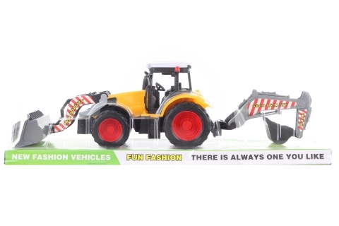 Construction Toy Tractor with Loader and Excavator