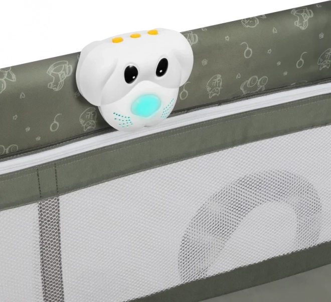 Travel Cot Lionelo Sven Plus Beige Olive