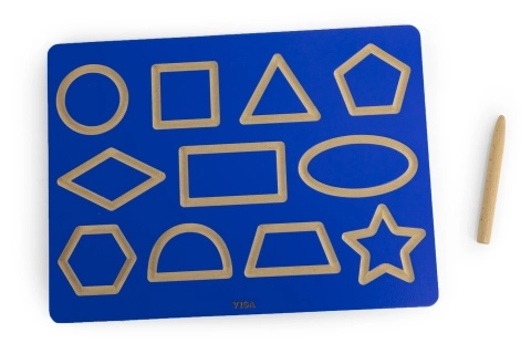 Wooden Shape Learning Board