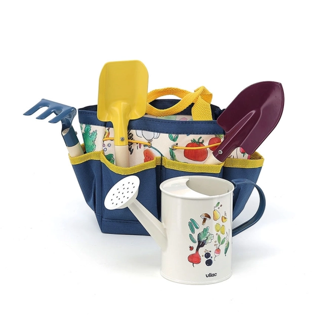 Set da giardino con attrezzi e annaffiatoio per bambini Vilac