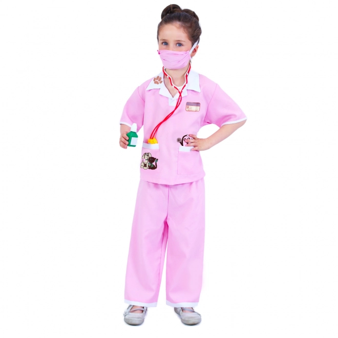 Children's Veterinarian Costume with Czech Print