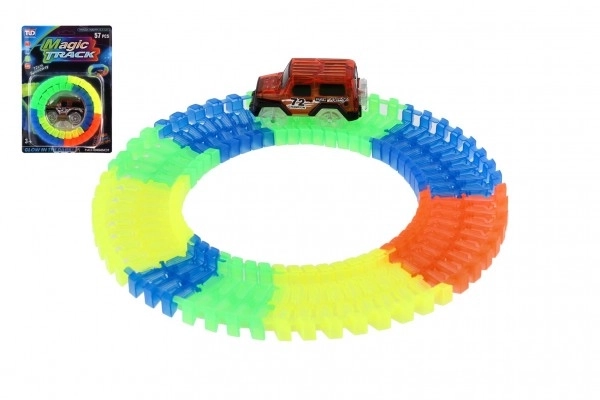 Glow In The Dark Track With Battery-Powered Car