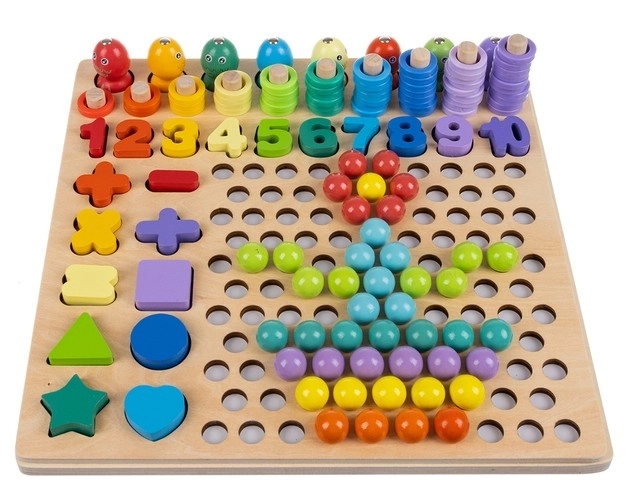 Wooden Bead Puzzle Toy