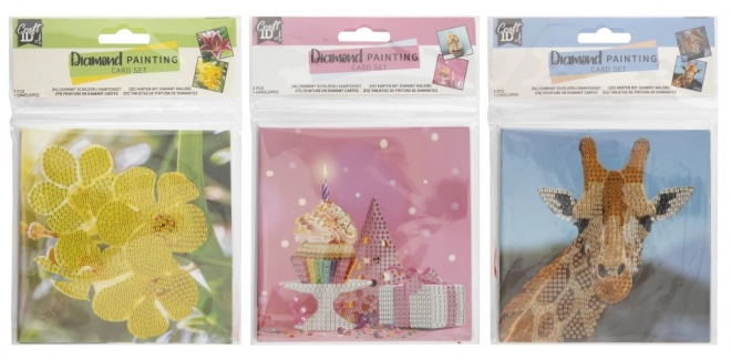 Stone Painting Diamond Cards 2 pcs 13x13 cm