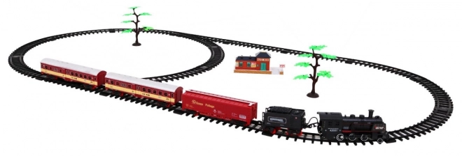 Train Set with Smoke and Sound 2 Loops