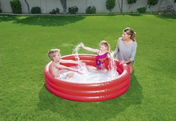 Inflatable Red Kiddie Pool