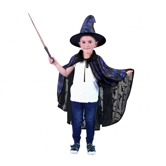 Children's Black Bat Costume with Hat