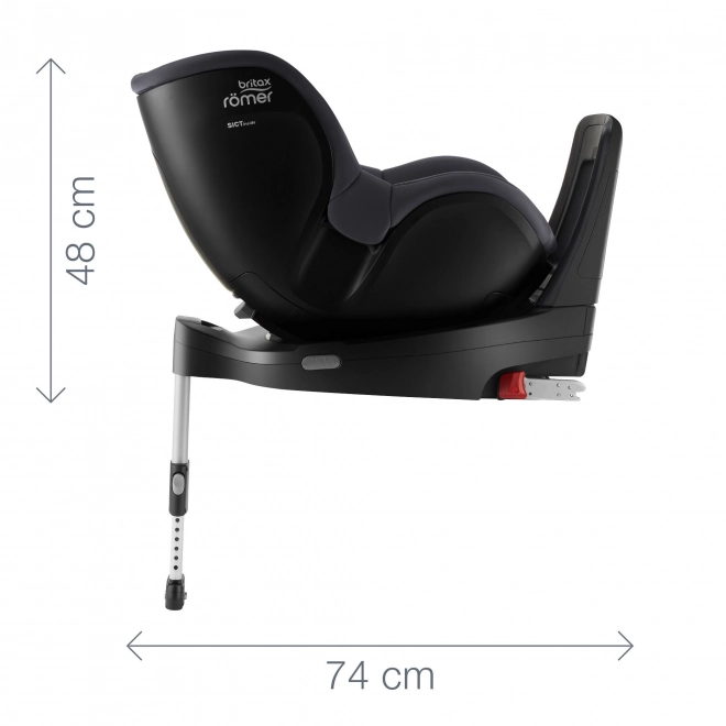 Britax Römer Dualfix 5Z autostol til børn med roterende base Galaxy Black