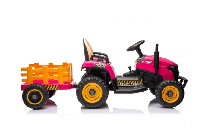 Battery Operated Pink Tractor