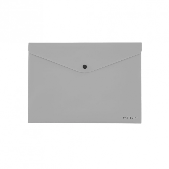 Pastelini grey envelope clutch