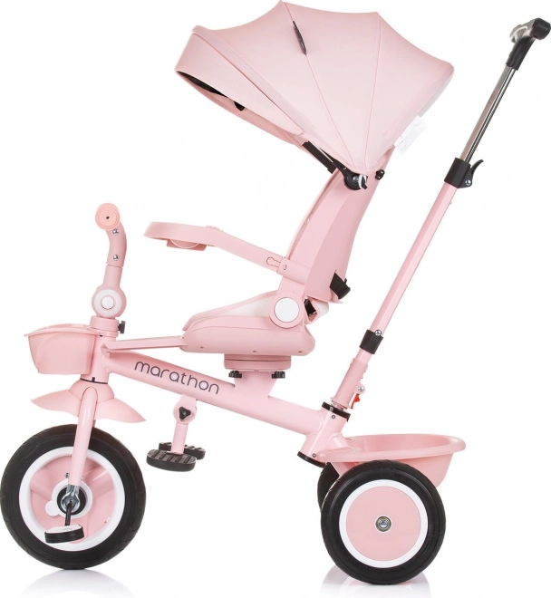 Chipolino Kids Tricycle with Canopy Marathon 2-in-1 Flamingo