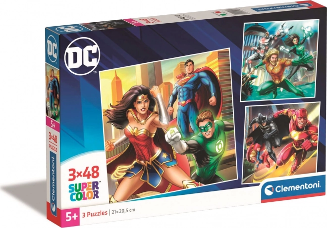 Justice League Triple 48-Piece Puzzle