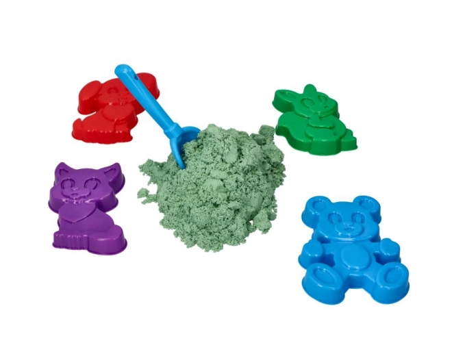 Kinetic Sand 2 Kg Mint with Animal Molds and Shovel