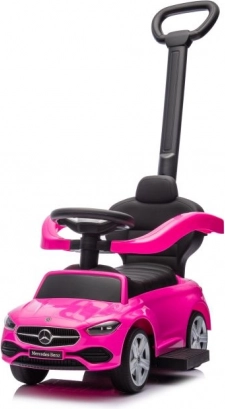 Trottinette avec bouton Mercedes-Benz 3en1 rose