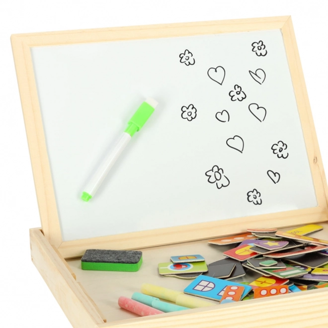 Multifunctional Magnetic Chalk Board with City Design