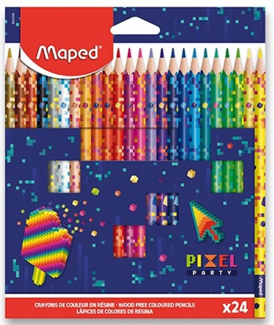 Maped Colored Pencils Pixel Party Set