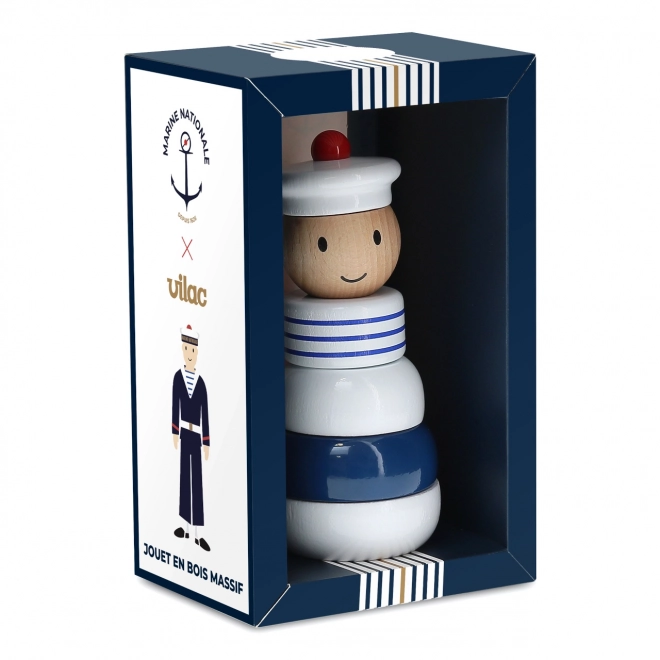 Vilac Wooden Stacking Sailor Tower