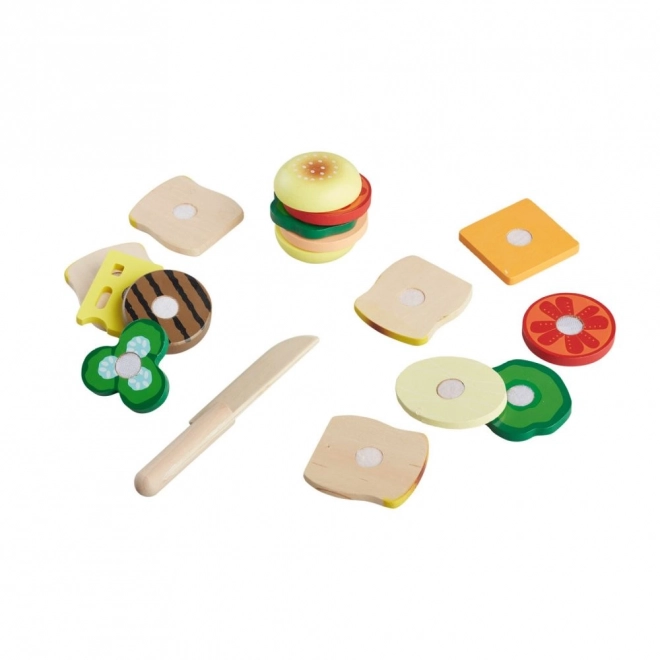 Wooden Breakfast Sandwich Set