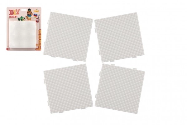 Pegboard For Ironing Beads - Interlocking Square 4pcs