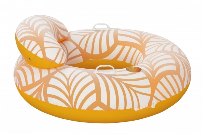 Swim Floating Ring with Backrest Orange