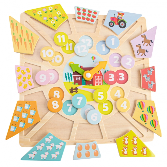 Educational Clock and Puzzle