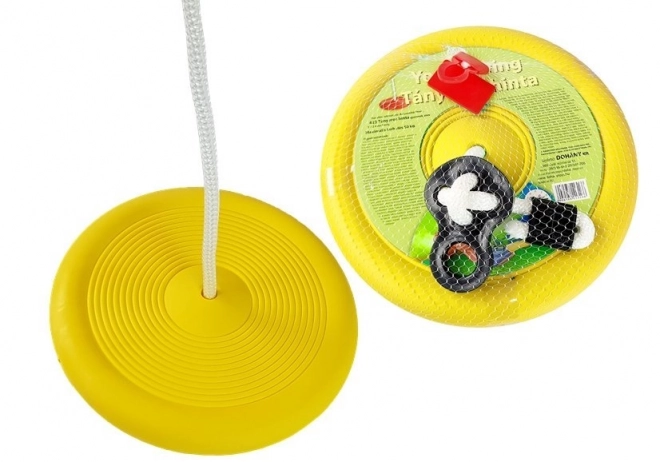 Children's Garden Swing with Round Disc 423 Yellow