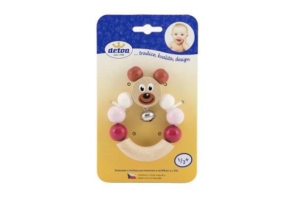 Pink Bear Rattle