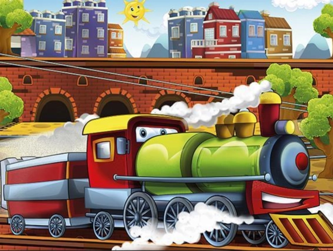 Wooden Train Puzzle 100 Pieces