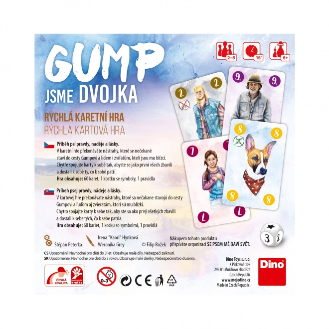 Travel Card Game Gump Adventure Duo