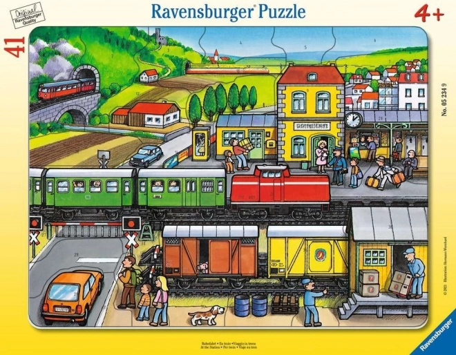 Ravensburger Puzzle At the Station 41 Pieces