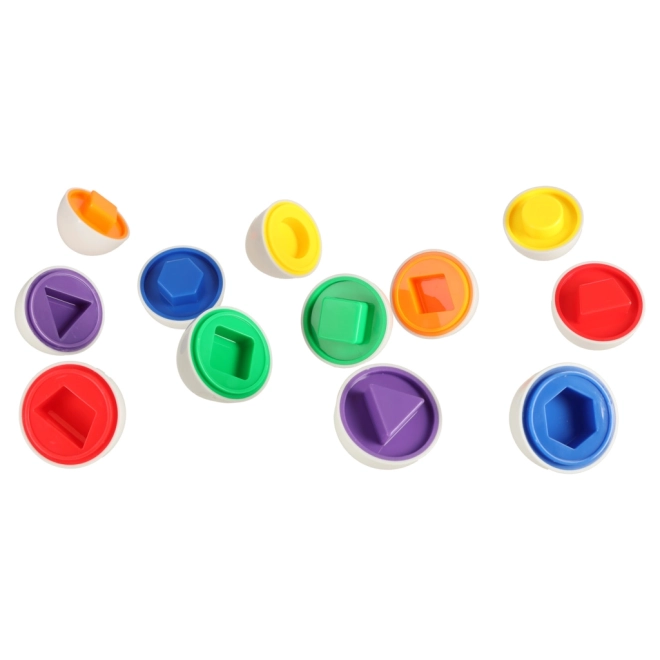 Educational Shape and Color Matching Eggs Set